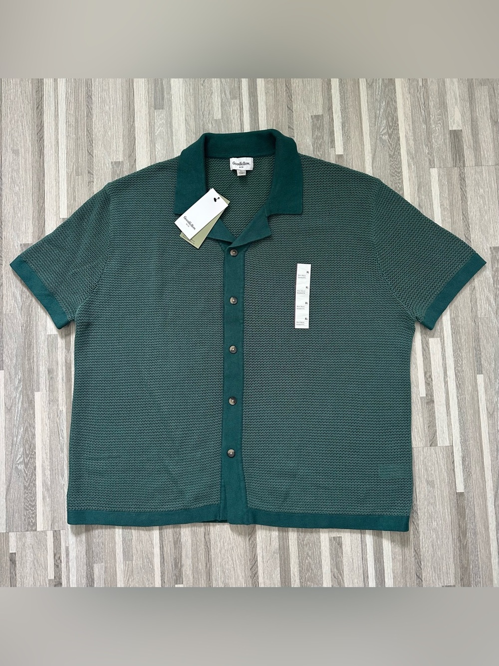 Goodfellow & Co Men's Knit Polo Sweater Shirt XL Green NWT